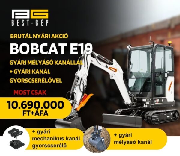 Bobcat E19 AKCIÓ